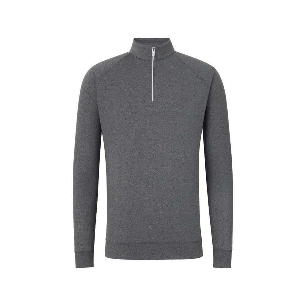 Men's Grey Half-Zip Sweater